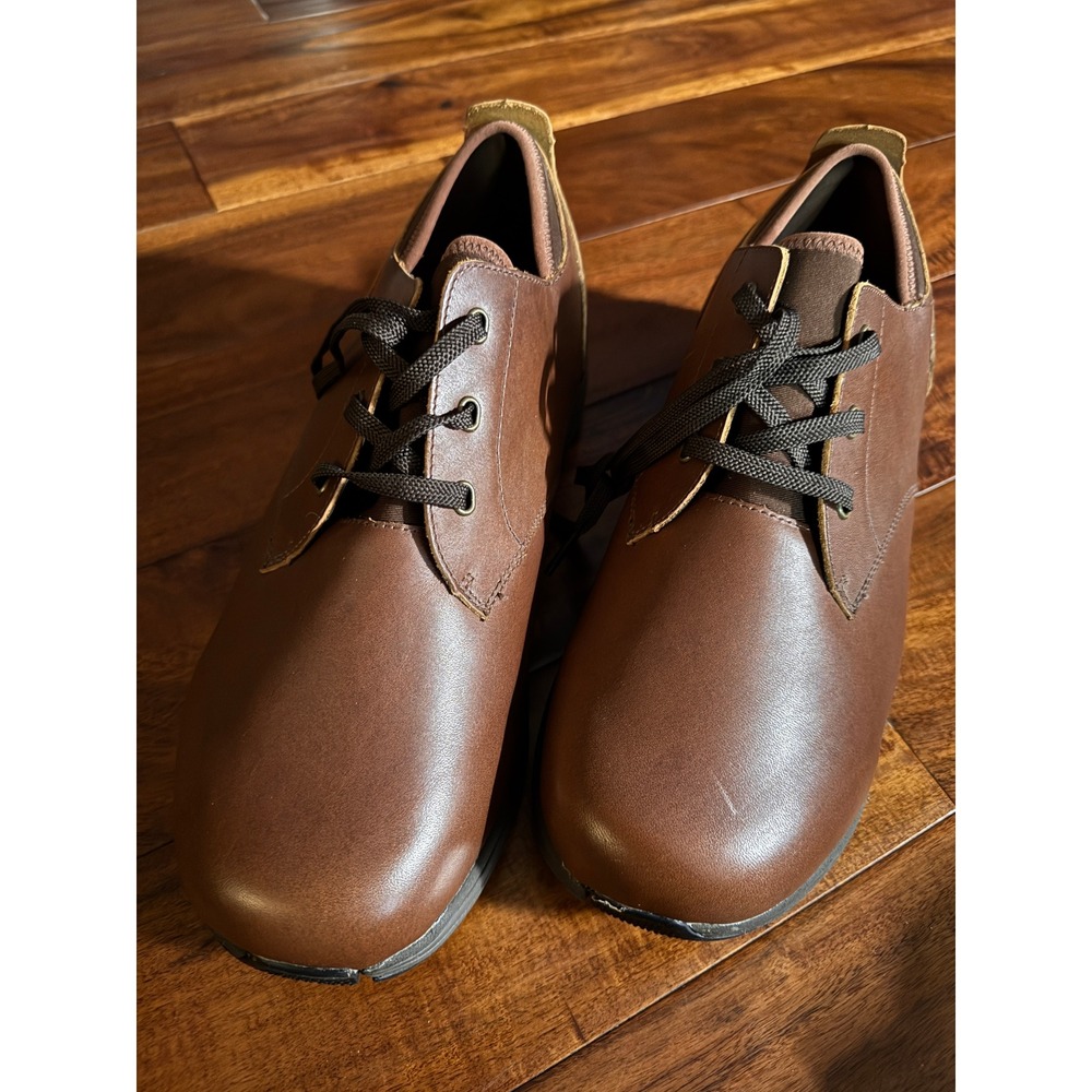 Drew Armstrong Mens 12 4W Brown Leather Slip Resistant Orthopedic Shoes 40220-83